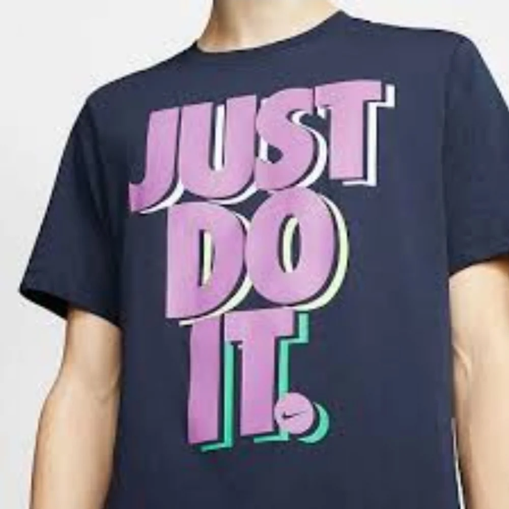 Nike Sportswear Women’s Just do it Tee Navy blue Large Athleisure Sporty